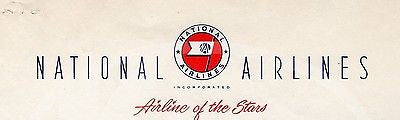 NATIONAL AIRLINES CARGO SALES VINTAGE AUTOGRAPH SIGNED AIRLINE LETTERHEAD 1960 - K-townConsignments