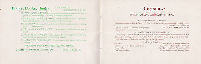 VERMONT DAIRYMEN'S ASSOCIATION FARM MACHINES ANTIQUE ADVERTISING PROGRAM 1897 - K-townConsignments