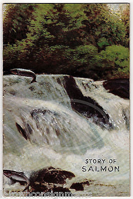 STORY OF SALMON BY ISABEL YOUNG ANTIQUE GRAPHIC ILLUSTRATED FISHING BOOK 1934 - K-townConsignments