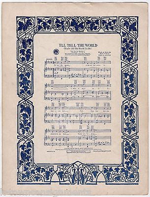 PRECIOUS LITTLE THING CALLED LOVE GARY COOPER MOVIE VINTAGE SHEET MUSIC 1928 - K-townConsignments