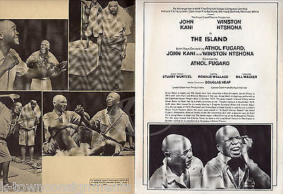SIZWE BANZI IS DEAD JOHN KANI WINSTON NTSHONA VINTAGE THEATRE PLAY PROGRAM - K-townConsignments