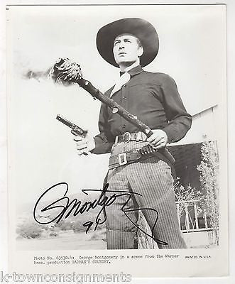 GEORGE MONTGOMERY BADMAN'S COUNTRY COWBOY MOVIE ACTOR AUTOGRAPH SIGNED PHOTO - K-townConsignments