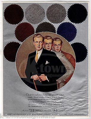 MIDDISHADE PHILADELPHIA VINTAGE GRAPHIC ADVERTISING MEN'S FASHION CLOTHING 1932 - K-townConsignments