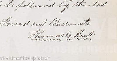 THOMAS G. KENT WAYLAND MILFORD MASS LAWYER ANTIQUE AUTOGRAPH SIGNED YALE LETTER - K-townConsignments
