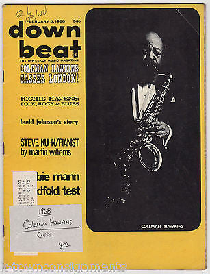 COLEMAN HAWKINS STEVE KUHN & MORE VINTAG GRAPHIC ADVERTISING DOWN BEAT MAGAZINE - K-townConsignments