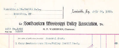 SOUTHEASTERN MISSISSIPPI VALLEY ASSOCIATION ANTIQUE ADVERTISING SALES RECEIPT - K-townConsignments