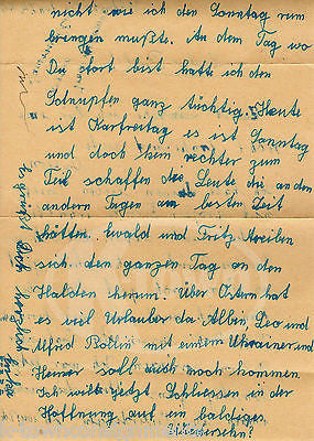 TENGEN GERMANY VINTAGE WWII GERMAN SOLDIER FELDPOST STAMPED LETTER 1944 - K-townConsignments