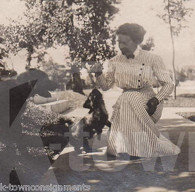 CHAMPION SHOW DOG & NATIVE AMERICAN HALLOWEEN COSTUME ANTIQUE SNAPSHOT PHOTOS - K-townConsignments