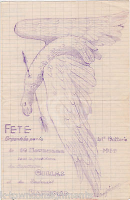 ARROW WOUNDED EAGLE ART VINTAGE FRENCH WWII THEATRE PLAY PROGRAM 1939 - K-townConsignments