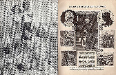 NOVA SCOTIA CANADA ANTIQUE GRAPHIC ILLUSTRATED TRAVEL ADVERTISING MAGAZINE 1937 - K-townConsignments