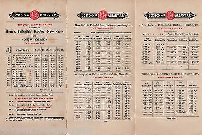 BOSTON NEW YORK SPRINGFIELD RAILROAD TRAIN LINE GRAPHIC ADVERTISING BROCHURE - K-townConsignments
