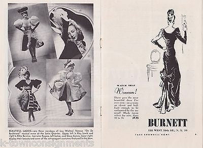 PAT ROONEY ON ZE BOULEVARD LOU WALTERS LATIN QUARTER VINTAGE THEATRE PLAYBILL - K-townConsignments