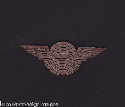 PAN AMERICAN AIRLINES VINTAGE PROMO ADVERTISING PLASTIC FLIGHT SHIRT BUTTON TAG - K-townConsignments