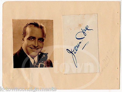 JAMES HALL BIG BAND MUSIC SINGER VINTAGE AUTOGRAPH SIGNATURE PAGE - K-townConsignments