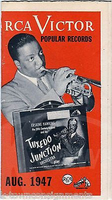 COUNT BASIE TOMMY DORSEY BERYL DAVIS VINTAGE RCA VICTOR ADVERTISING FLYER - K-townConsignments