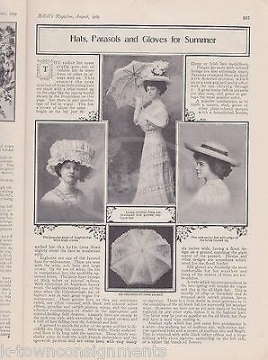 QUEEN OF FASHION WOMEN'S CLOTHING ANTIQUE GRAPHIC ILLUSTRATED NEWS MAGAZINE 1909 - K-townConsignments