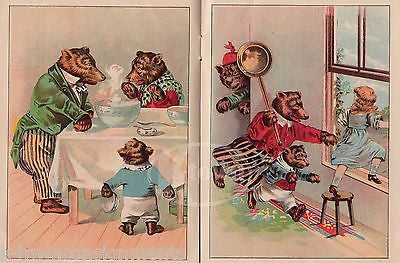 LITTLE GOLDEN HAIR GOLDILOCKS & THE THREE BEARS ANTIQUE ILLUSTRATED STORY BOOK - K-townConsignments