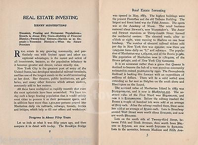 PRACTICAL REAL ESTATE METHODS BY HENRY MORGENTHAU ANTIQUE SALES GUIDE BOOK 1909 - K-townConsignments