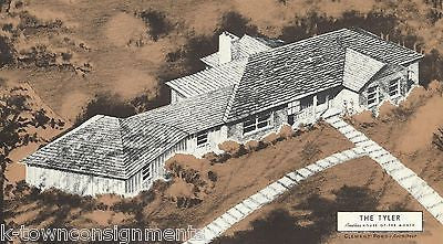 TYLER ARCHITECTURAL HOME DESIGN VINTAGE GRAPHIC ADVERTISING SALES PRINT - K-townConsignments