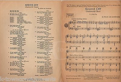 SOUND OFF DUCKWORTH CHANT US ARMY MARCHING SONG VAUGHN MONROE SHEET MUSIC 1950 - K-townConsignments