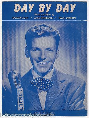 FRANK SINATRA SONG DAY BY DAY EARLY VINTAGE SONG & LYRICS SHEET MUSIC 1945 - K-townConsignments