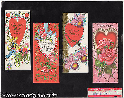 FARM BOY HEARTS & FLOWERS VINTAGE VALENTINE'S DAY GREETING CARD SALES DISPLAY - K-townConsignments