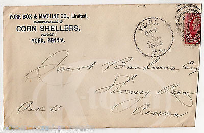 YORK BOX & MACHINE CO CORN SHELLERS PENNSYLVANIA FARM ANTIQUE ADVERTISING MAILER - K-townConsignments