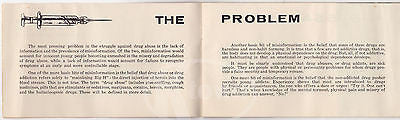 DRUG ABUSE NASSAU NY POLICE DEPARTMENT VINTAGE GRAPHIC NARCOTICS WARNING BOOKLET - K-townConsignments