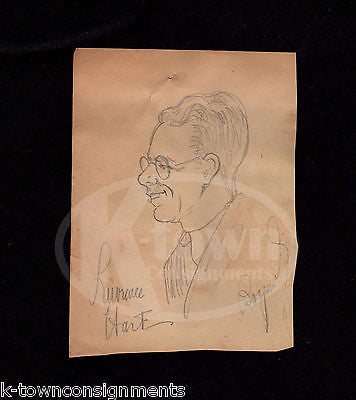 PENNSYLVANIA RAILROAD EMPLOYEE LAWRENCE HART ORIGINAL JACK BRYAN PENCIL SKETCH - K-townConsignments