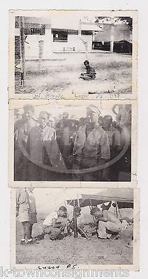WWII JAPANESE POW PRISONERS LUZON PHILIPPINES ORIGINAL GI SNAPSHOT PHOTOS LOT - K-townConsignments