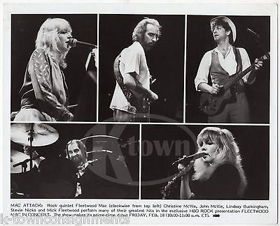 STEVIE NICKS MICK FLEETWOOD MAC BAND SHOW VINTAGE HBO SHOW MUSIC PROMO PHOTO - K-townConsignments