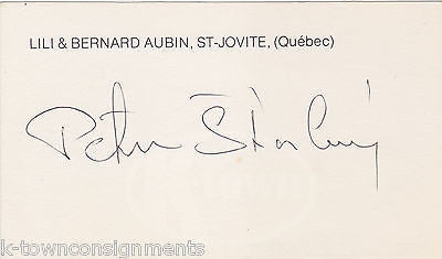 PETER STASTNY CANANIDAN ICE HOCKEY PLAYER VINTAGE AUTOGRAPH SIGNATURE CARD - K-townConsignments