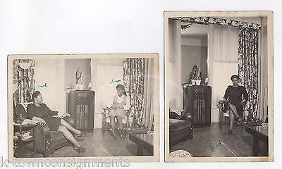 AFFLUENT AFRICAN AMERICAN WOMEN STYLISH  DECOR VINTAGE FASHION SNAPSHOT PHOTO - K-townConsignments