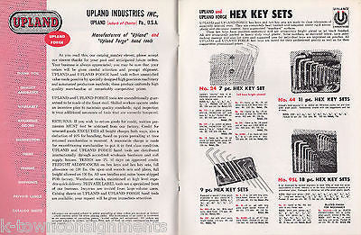 UPLAND FORGE INDUSTRIAL HEX KEYS WRENCH SAWS VINTAGE GRAPHIC ADVERTISING FLYER - K-townConsignments