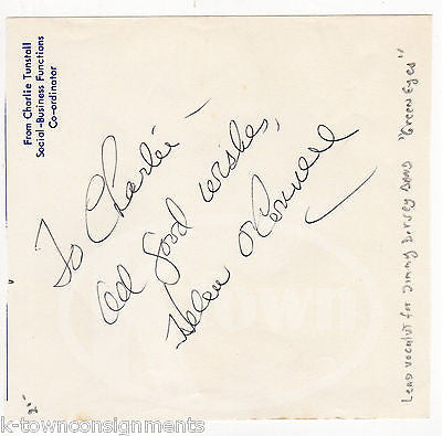 HELEN O'CONNELL DORSEY BIG BAND MUSIC SINGER VINTAGE AUTOGRAPH SIGNATURE PAGE - K-townConsignments