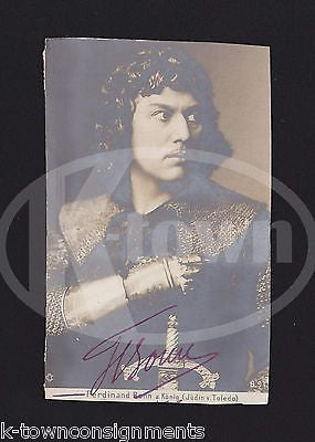 FERDINAND BONN GERMAN STAGE & FILM ACTOR ANTIQUE AUTOGRAPH SIGNED PHOTO POSTCARD - K-townConsignments