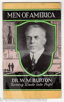 DR. W.M. BURTON MEDICINE ANTIQUE ART DECO GRAPHIC ILLUSTRATED ADVERTISING BOOK - K-townConsignments