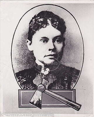 LIZZIE BORDEN FALL RIVER MA AXE MURDERS ANTIQUE GRAPHIC ART NEWS PRESS PHOTO - K-townConsignments