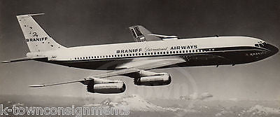 BRANIFF AIRWAYS BOEING 707 JET AIRLINER VINTAGE AVIATION ADVERTISING PROMO PHOTO - K-townConsignments