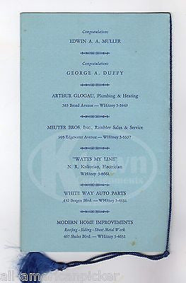 RIDGEFIELD NEW JERSEY REPUBLICAN PARTY VICTORY DINNER VINTAGE EVENING PROGRAM - K-townConsignments