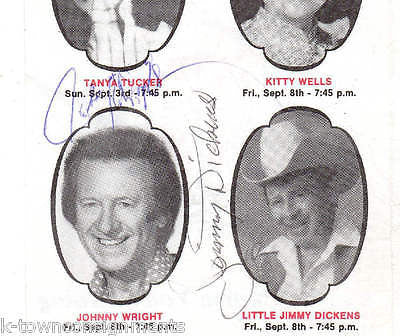 GEORGE HAMILTON HANK THOMPSON KITTY WELLS & 9 OTHER COUNTRY MUSIC AUTOGRAPHS - K-townConsignments