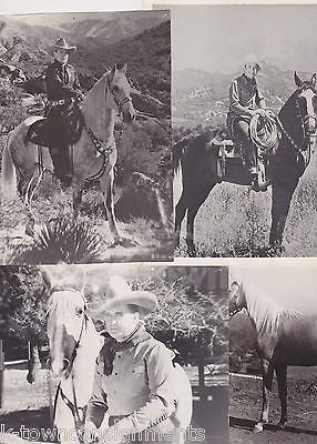 WESTERN COWBOY MOVIE ACTORS BUCK JONES COWGIRL & HORSES VINTAGE PROMO PHOTOS - K-townConsignments