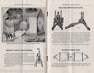 WHITMAN BARNES MANUFACTURING ANTIQUE ADVERTISING HAYING TOOL FARM SUPPLY CATALOG - K-townConsignments