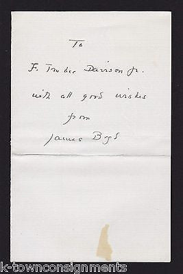 JAMES BOYD SOUTHERN PINES NC NOVELIST ORIGINAL VINTAGE AUTOGRAPH SIGNATURE - K-townConsignments