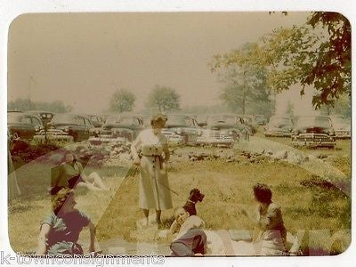 FINE BLACK POODLE DOG FAMILY VINTAGE 1950s AMERICAN LIFE SNAPSHOT PHOTOS LOT - K-townConsignments