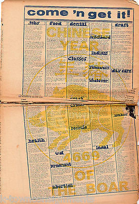 WILLAMETTE BRIDGE HO CHI MIHN CIVIL RIGHTS UNDERGROUND HIPPIE NEWSPAPER JAN 1971 - K-townConsignments