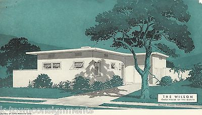 WILSON ARCHITECTURAL HOME DESIGN VINTAGE GRAPHIC ADVERTISING SALES PRINT - K-townConsignments