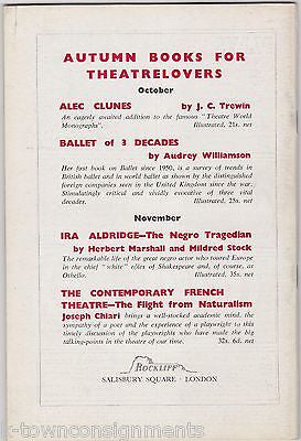 BRIAN BEDFORD SHAKESPEREAN STAGE ACTOR VINTAGE AUTOGRAPH SIGNED THEATRE MAGAZINE - K-townConsignments