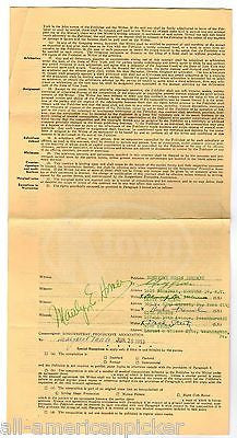 DANNY DIMINNO DEAN MARTIN SONGWRITER ORIGINAL AUTOGRAPH SIGNED MUSIC CONTRACT - K-townConsignments