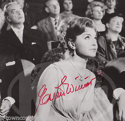 ESTHER WILLIAMS THE BIG SHOW MOVIE ACTRESS VINTAGE AUTOGRAPH SIGNED PROMO PHOTO - K-townConsignments